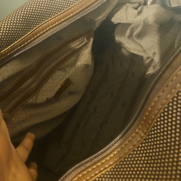 London Fog Oxford Houndstooth 2Piece Carry-On Luggage SetWheeled  Airln Approved - Picture 10 of 11